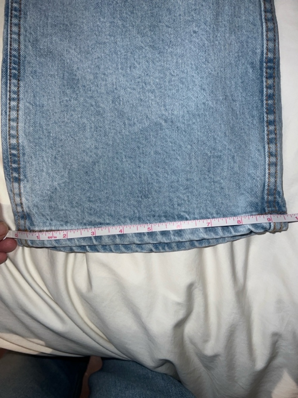Sezane Light Wash Wide-Leg Jeans - Picture 10 of 12